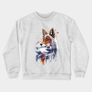 FOX Colorful Watercolor Crewneck Sweatshirt